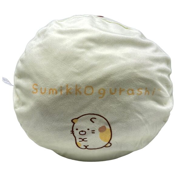 2019 San-X Sumikko Gurashi Neko Yellow Cat Body Pillow Plush Japan Import 12” - Picture 4 of 6